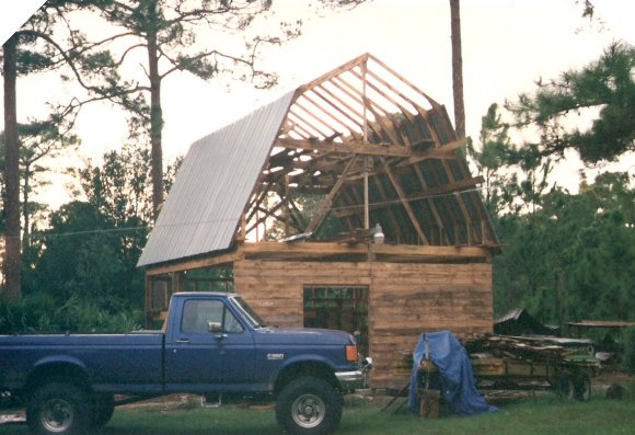 CONVERT POLE SHED TO BARN (4)